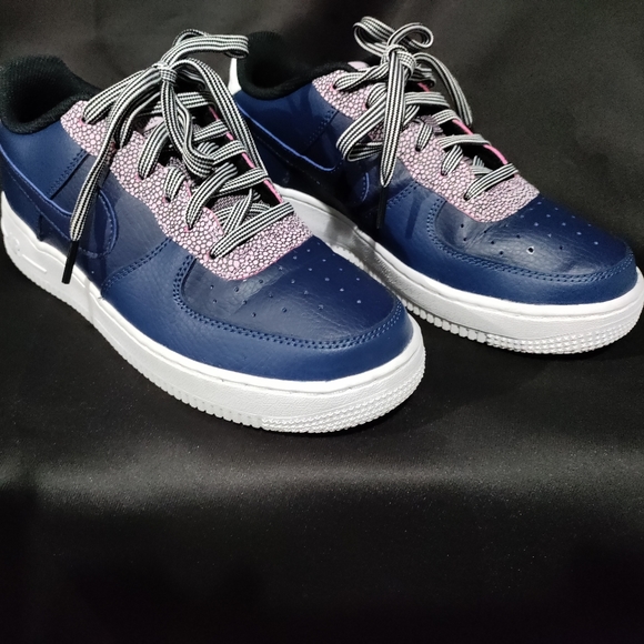Nike Air Force 1 LV8 4 'Pebble Print - Midnight Navy' - Picture 3 of 3